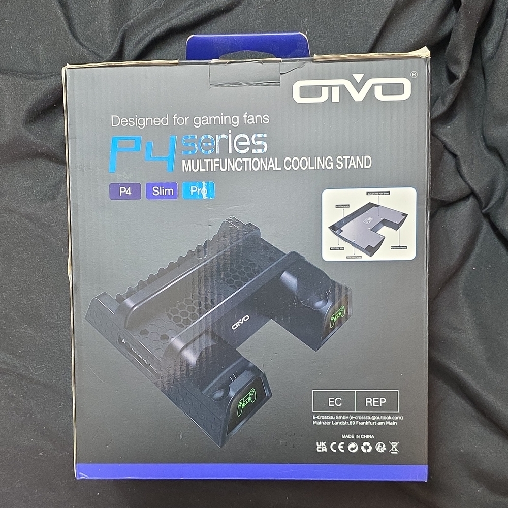 P4 Series Black Multifunctional Laptop Cooling Stand